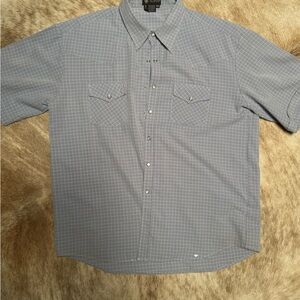 Men's short sleeve pearl snap Shirt